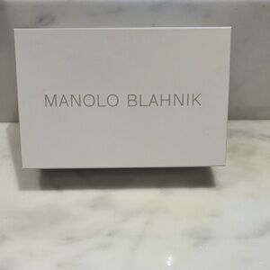 Manolo Blahnik White Box with Silver Logo